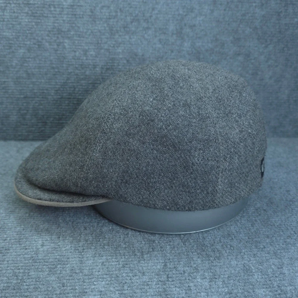 Goorin Bros Hat Cap Flat Ivy Newsboy Mens Grey Wool Blend Made In USA Adult OSFM